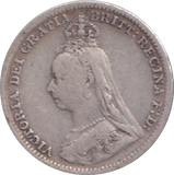 1891 THREEPENCE ( GF )