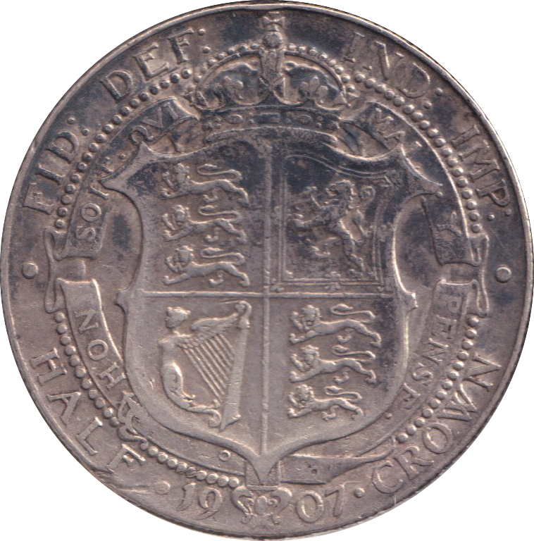 1907 HALFCROWN ( VF )