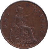 1934 PENNY ( EF )