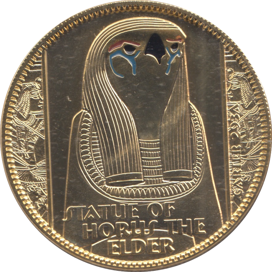 2007 SILVER PROOF GOLD PLATED THE TREASURES OF TUTANKHAMUN MEDALLION