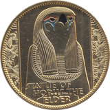 2007 SILVER PROOF GOLD PLATED THE TREASURES OF TUTANKHAMUN MEDALLION