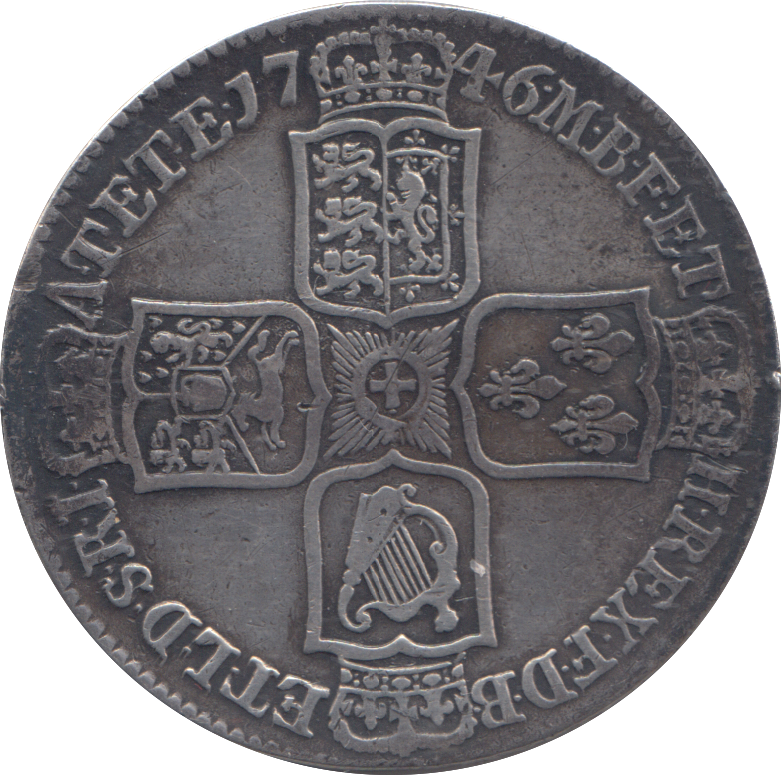 1746 HALFCROWN ( GF )