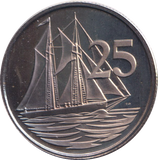 1974 25 CENTS CAYMAN ISLANDS