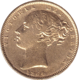 1864 GOLD SOVEREIGN ( GVF )