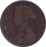 1872 HALFPENNY ( NF )
