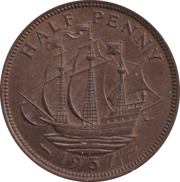 1937 HALFPENNY ( BU )