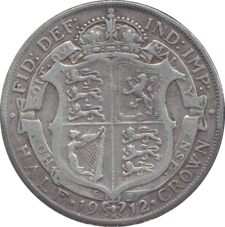 1912 HALFCROWN ( FINE )