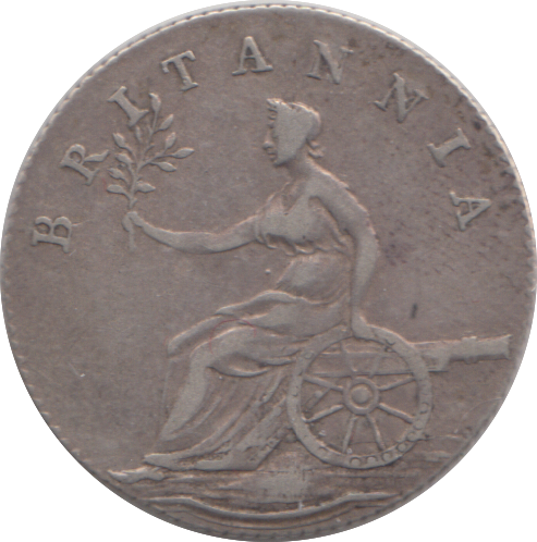 1812 LINCOLN SILVER SIXPENCE TOKEN