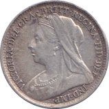 1895 THREEPENCE ( VF )