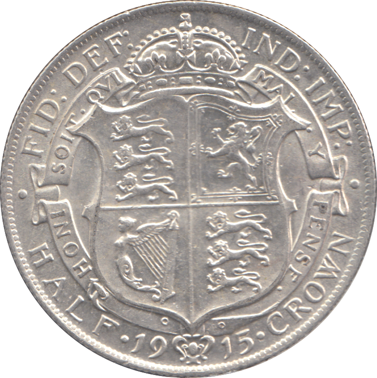 1915 HALFCROWN ( EF )