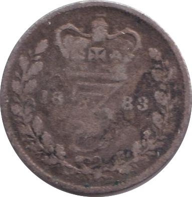 1883 THREEPENCE ( NF )