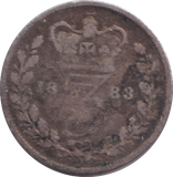 1883 THREEPENCE ( NF )