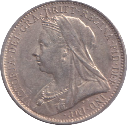 1896 EF MAUNDY FOURPENCE