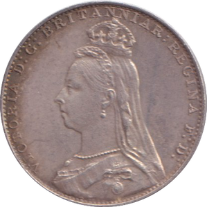 1889 MAUNDY FOURPENCE ( AUNC )