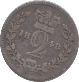 1848 MAUNDY TWOPENCE ( FINE )