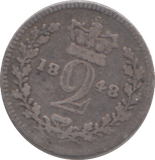 1848 MAUNDY TWOPENCE ( FINE )