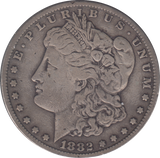 1882 SILVER ONE MORGAN DOLLAR USA