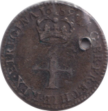 1689 MAUNDY FOURPENCE ( FINE ) HOLED