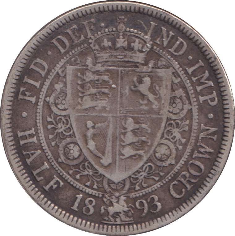 1893 HALFCROWN ( GF )