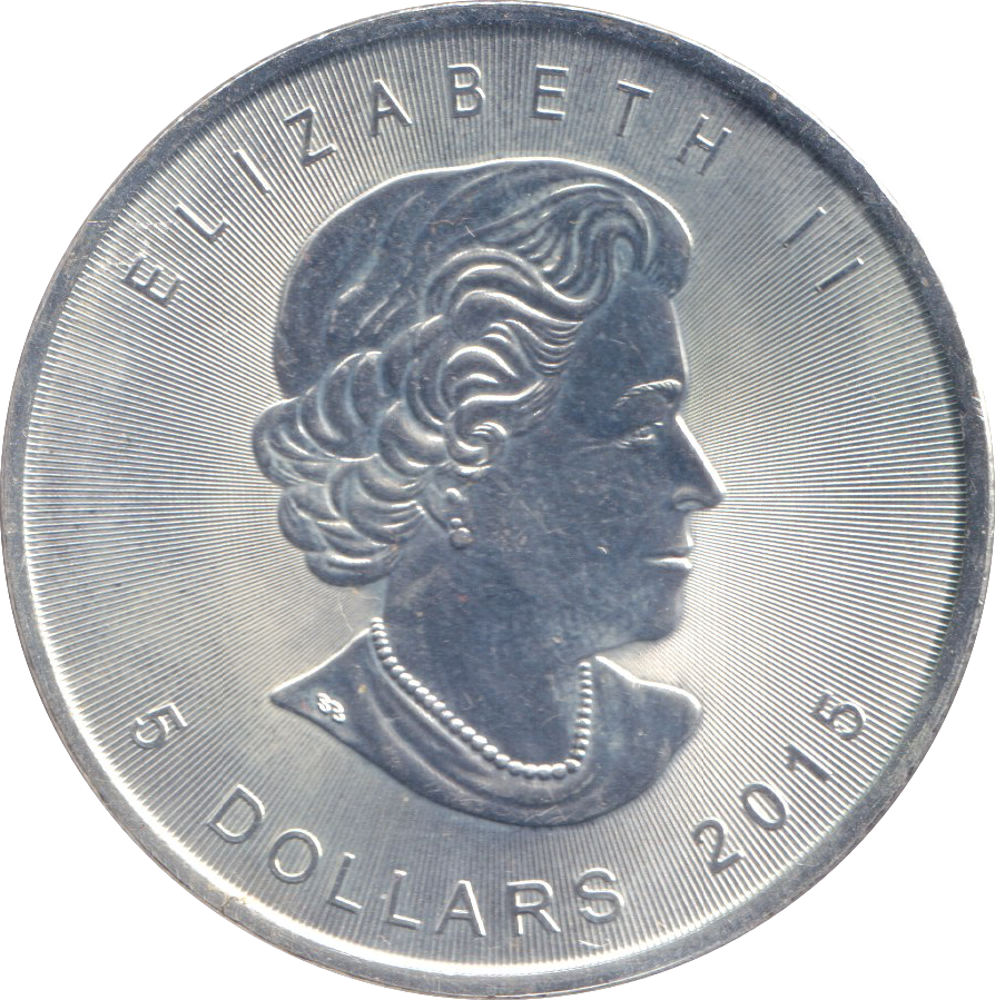 2015 1 OZ .999 SILVER CANADA FIVE DOLLAR