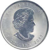 2015 1 OZ .999 SILVER CANADA FIVE DOLLAR