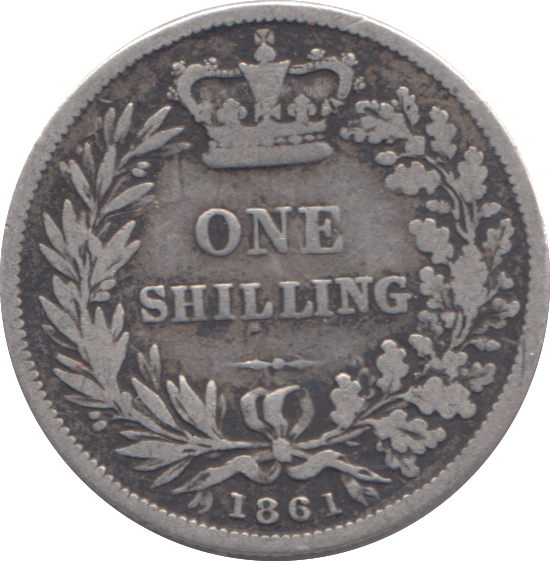 1861 SHILLING ( FINE )