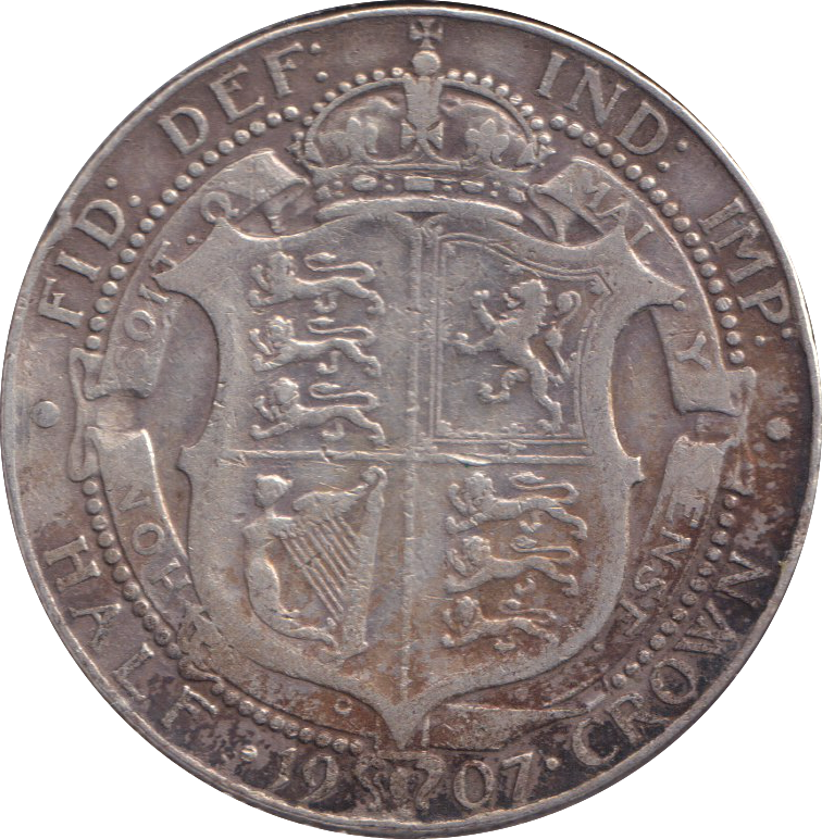 1907 HALFCROWN ( GF )