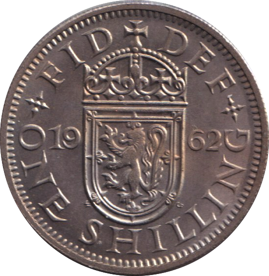 1962 SCOTTISH SHILLING ( UNC )