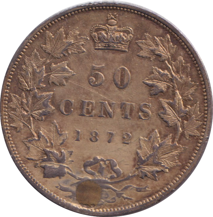 1872 50 CENTS CANADA