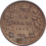 1872 50 CENTS CANADA