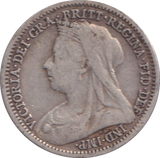 1900 THREEPENCE ( VF )
