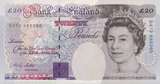 TWENTY POUNDS BANKNOTE LOWTHER REF £20-26 ( UNC )