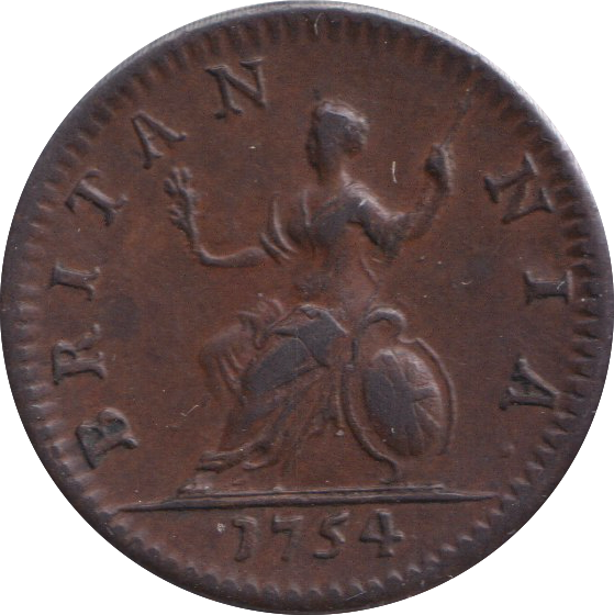 1754 FARTHING ( EF )