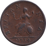 1754 FARTHING ( EF )