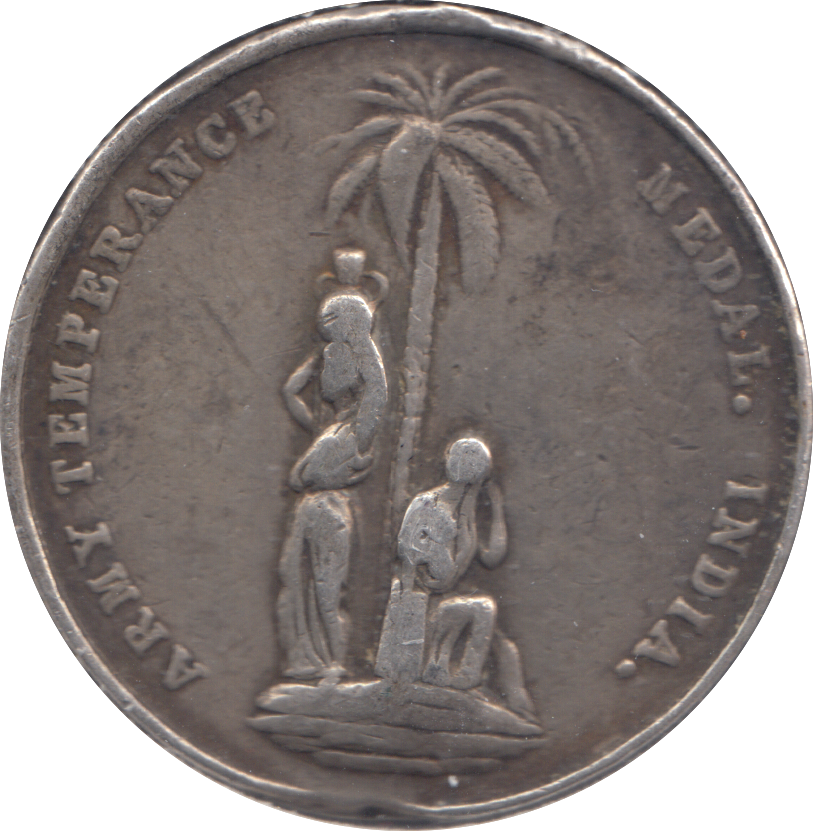 1897 SILVER BRITISH INDIA ARMY TEMPERANCE MEDAL