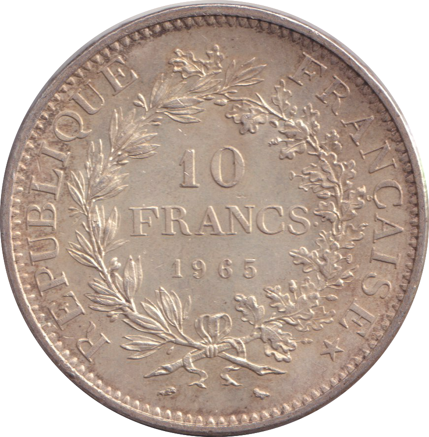 1965 SILVER 10 FRANCS FRANCE