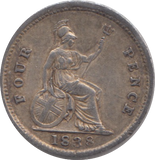 1838 FOUR PENCE ( GVF )