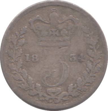1834 THREEPENCE ( NF )