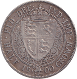 1900 HALFCROWN ( FINE )