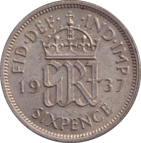 1930 SIXPENCE ( EF )
