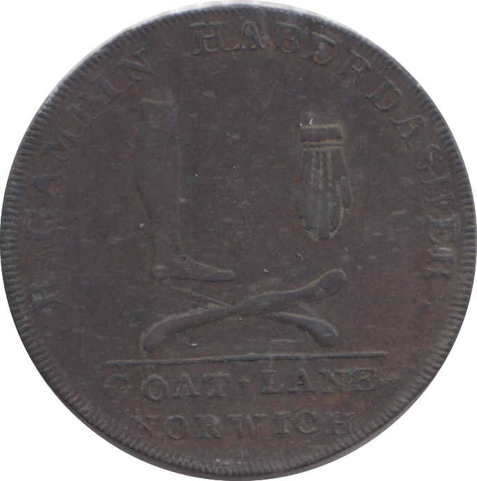 1793 NORWICH HALFPENNY TOKEN