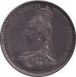 1887 SHILLING ( VF )