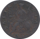 1747 HALFPENNY ( FINE )