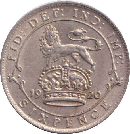 1920 SIXPENCE ( EF )