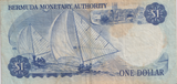 1975 ONE DOLLAR BERMUDA BANKNOTE REF-1765