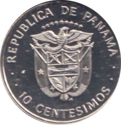 1975 10 CENTESIMOS PANAMA