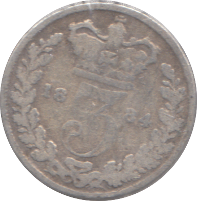1884 THREEPENCE ( NF )