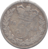 1884 THREEPENCE ( NF )