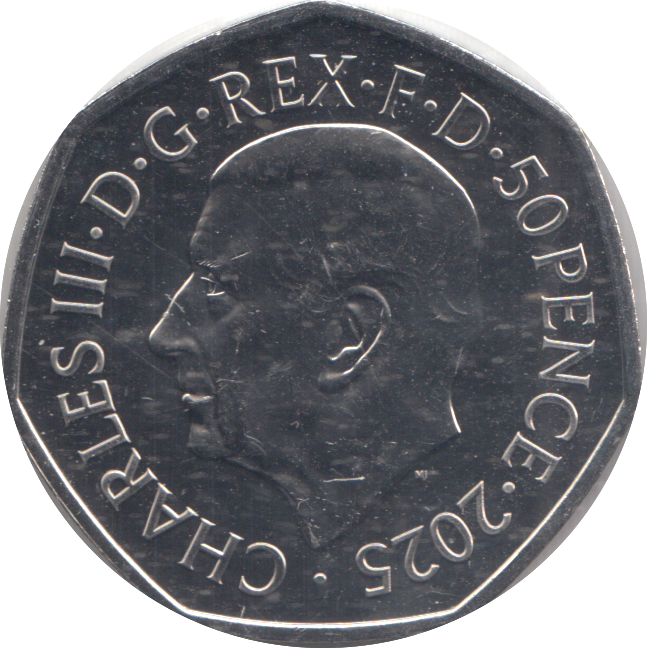 2025 FIFTY PENCE THE FLYING CAR BU