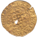 1351 EDWARD III GOLD QUARTER NOBLE